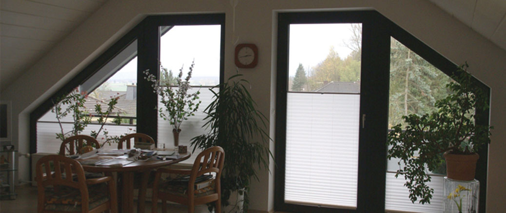 Plissee Fensterdeko
